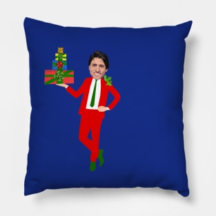 christmas justin trudeau Pillow