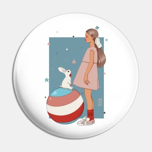 Girl with the Bunny Pin