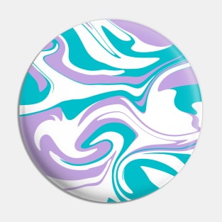 Cute Green and Purple Abstract Pattern Pin