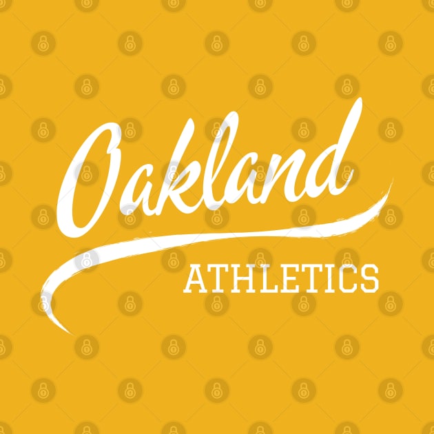 Oakland Athletics Wave by CityTeeDesigns