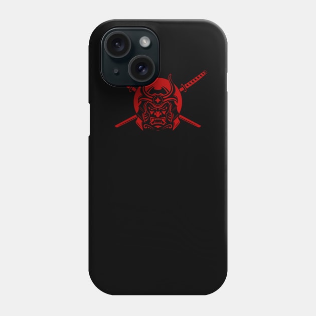 Samurai Warrior With Katana Sword Phone Case by Yeroma