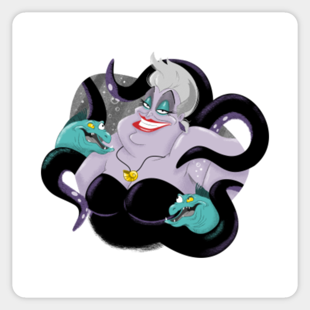 wallpapers Little Mermaid Villainess sea witch little mermaid aufkleber