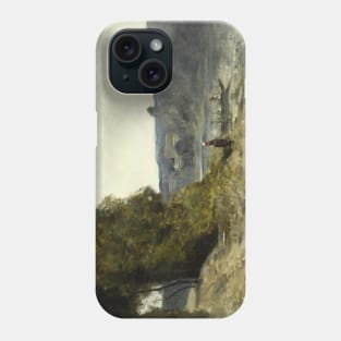 The Departure of the Boatman by Jean-Baptiste-Camille Corot Phone Case