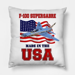 F-100 Super Sabre Made in the USA Pillow