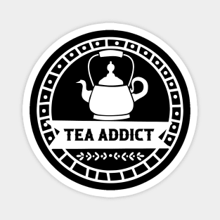 Tea Addict - Retro Vintage Magnet