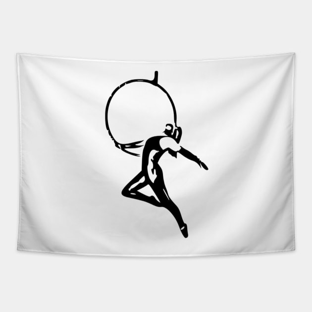 Aerialist Aerial Hoop Lyra Amazon Tapestry by Libbygig