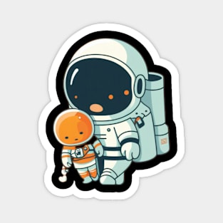 Astronaut with baby Magnet