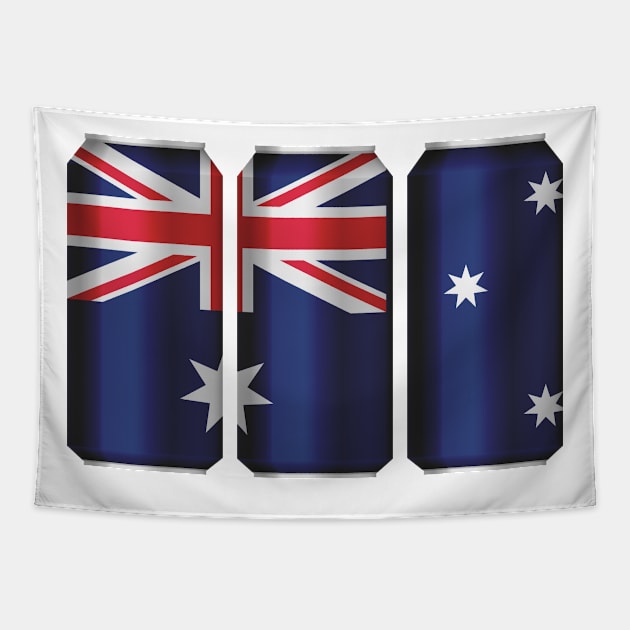 Australia Patriotic Beer Cans - Australia sports team Tapestry by MerchByThisGuy