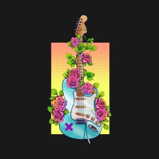 The Guitar and roses T-Shirt