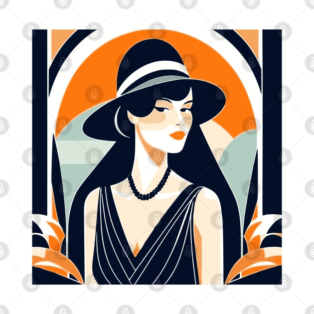 Elegant Vintage Retro Lady Woman by JoeStylistics