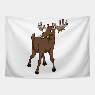 Kawaii Moose Tapestry