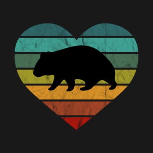 I Love Wombats Heart Wilderness Outback Tasmania T-Shirt