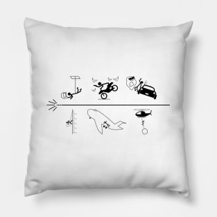 A Minimalist Guide to Impossible Missions Pillow