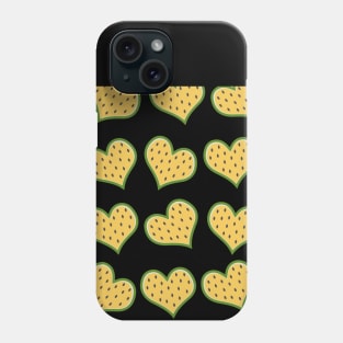 Slices of watermelon in shape of heart. Phone Case