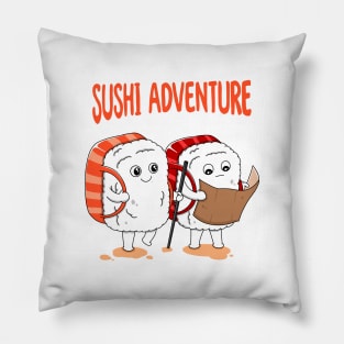 Sushi Adventure Pillow