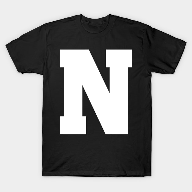 Alphabet N T-Shirts for Sale