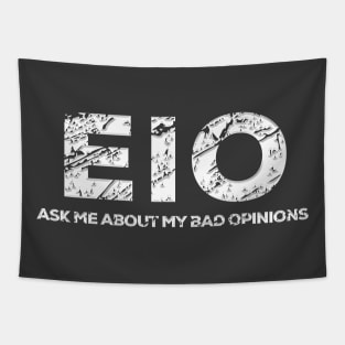 EIO Ask Me About My Bad Opinions Tapestry