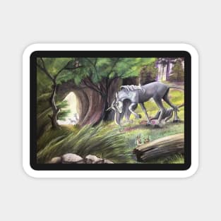 The Last Unicorn Illustration Magnet