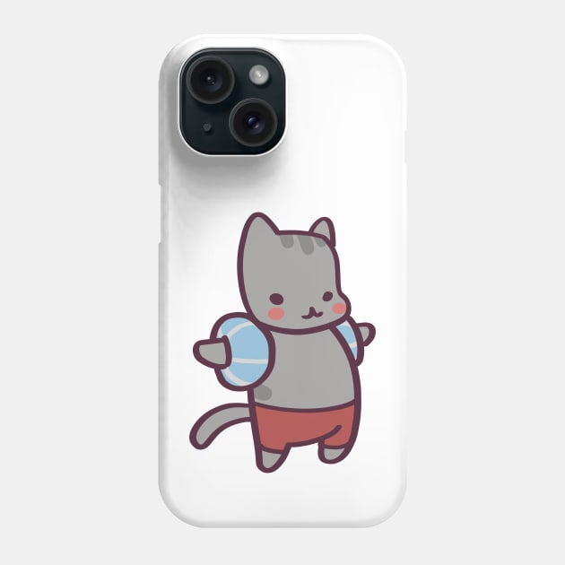 Cute Cartoon Pool Cat Phone Case by ThumboArtBumbo