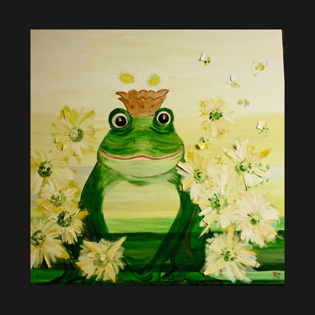 Frog prince by Susann Voelske Art