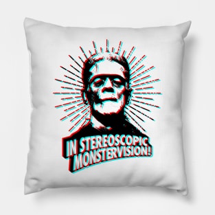 3D GLASSES STYLE - Frankenstein Pillow