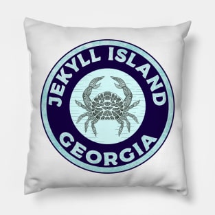 Jekyll Island Georgia Beach Crab Pillow