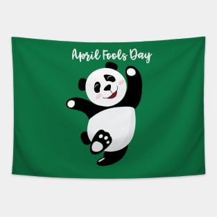 Dancing Panda - Happy April Fool's Day Tapestry