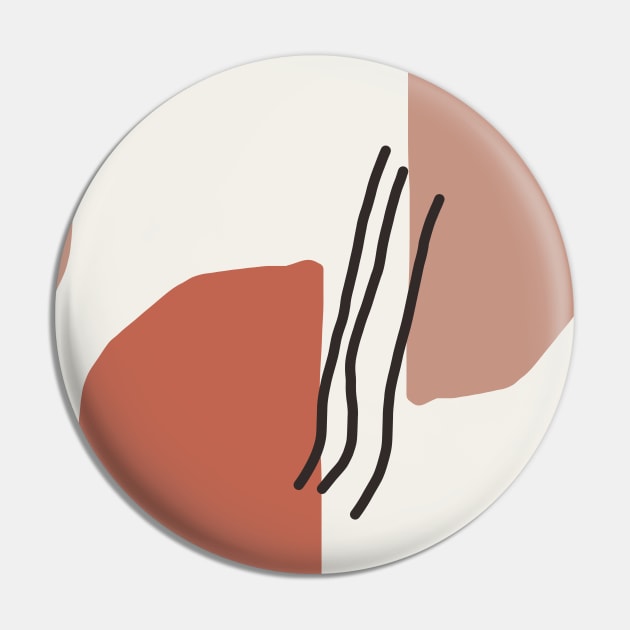 Earth Tones and Shapes Pin by NJORDUR