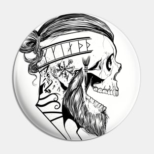 Warrior Skull Pin