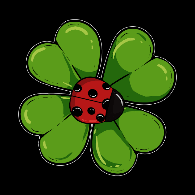 Ladybug Shamrock Clover Mindfull Ladybird Mindful by amango