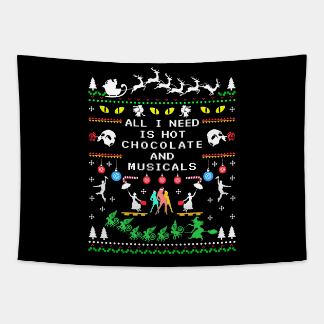Hot Chocolate and Musicals Tapestry by KsuAnn