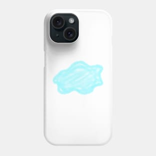 Sky Blue watercolor clouds art Phone Case