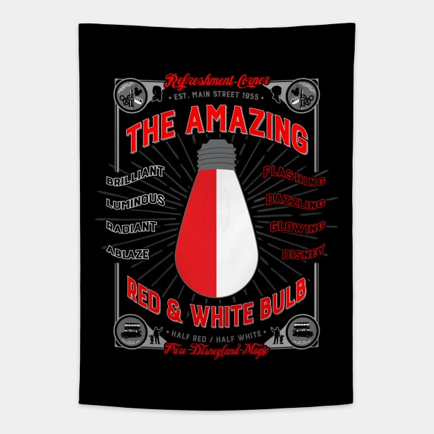 The Red & White Bulb Tapestry by You Killed Me First