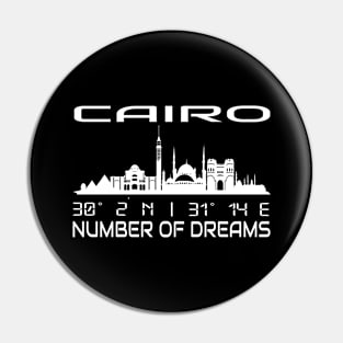 Cairo Skyline Gps Coordinates Egypt Pin