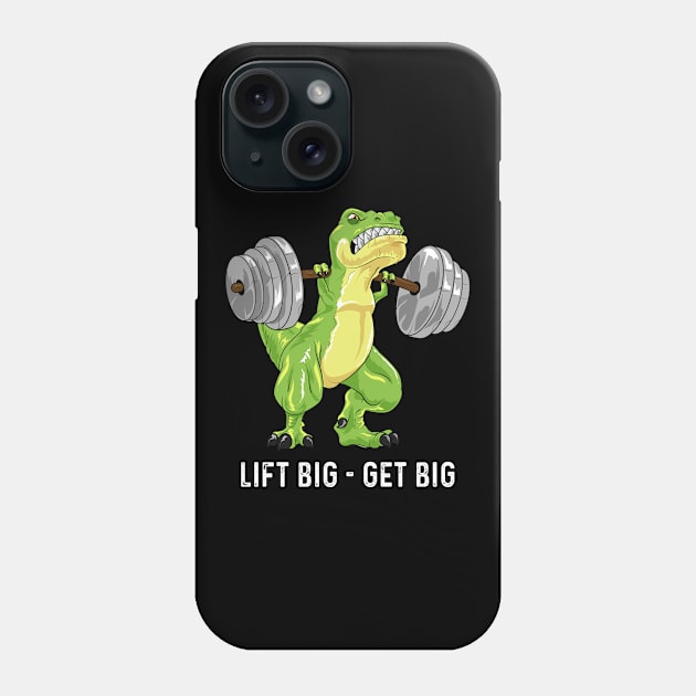 Bodybuilder Deadlift SHIRT Powerlifting Workout T-Rex Gym Phone Case by ELFEINHALB