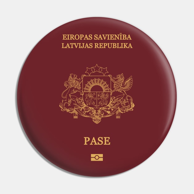 Latvia passport Pin by Travellers