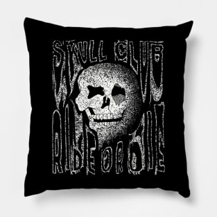 Skull Club Ride Or Die Pillow