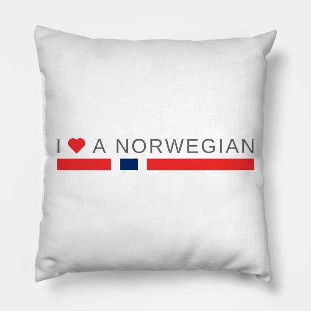 I love a Norwegian | Norway Pillow by tshirtsnorway