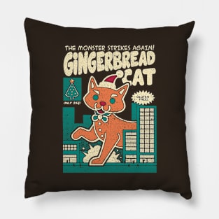 Gingerbread Cat by Tobe Fonseca Pillow