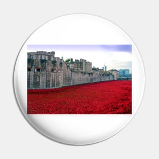 Tower of London Red Poppy Poppies UK Pin