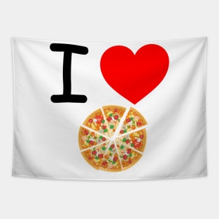 I Heart Pizza Tapestry