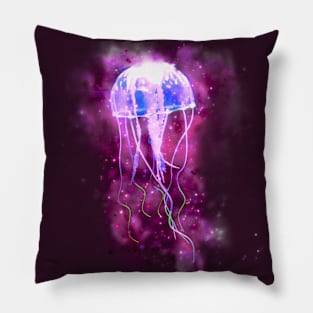 Glowing Jellyfish (Pink Vers) Pillow