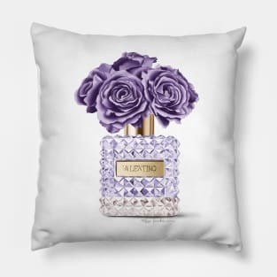 Purple Perfume & Roses Pillow