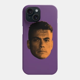 Jean Claude Van Damme "Dammaged" forehead tattoo Phone Case