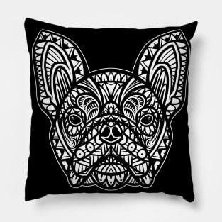 French Bulldog Tribal Pillow