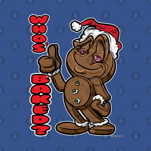 Gingerbread Man Who's Baked thumbs up smirk by eShirtLabs