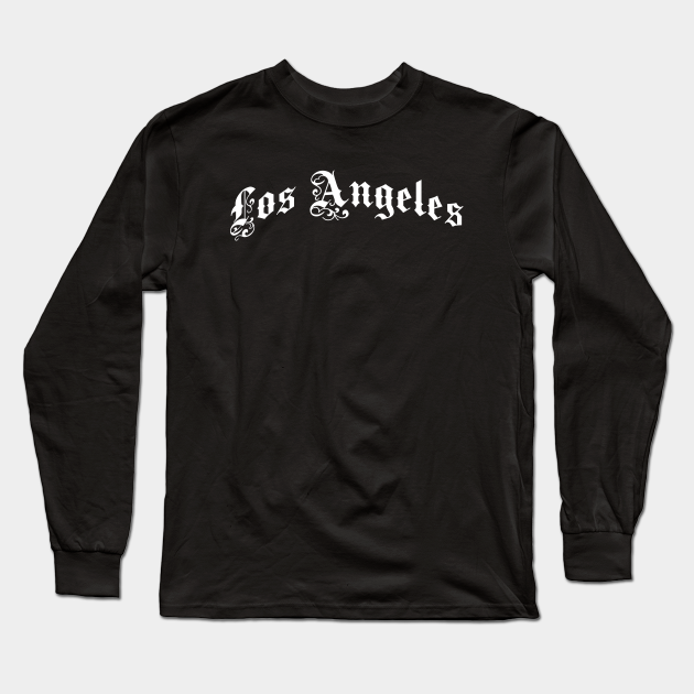 Los Angeles Old English - Old English - Long Sleeve T-Shirt | TeePublic