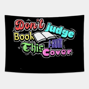 Dont judge book from cover Tapestry