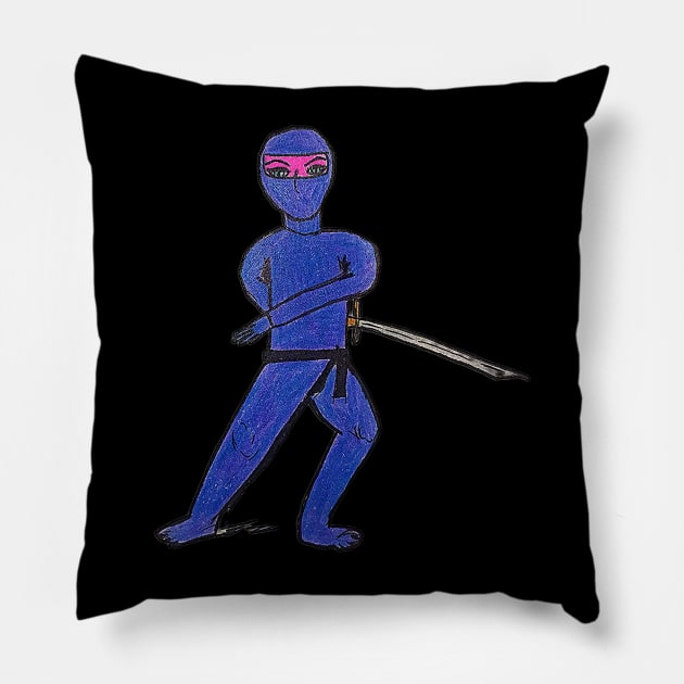 Ninja vanish Pillow by Does the word ‘Duh’ mean anything to you?