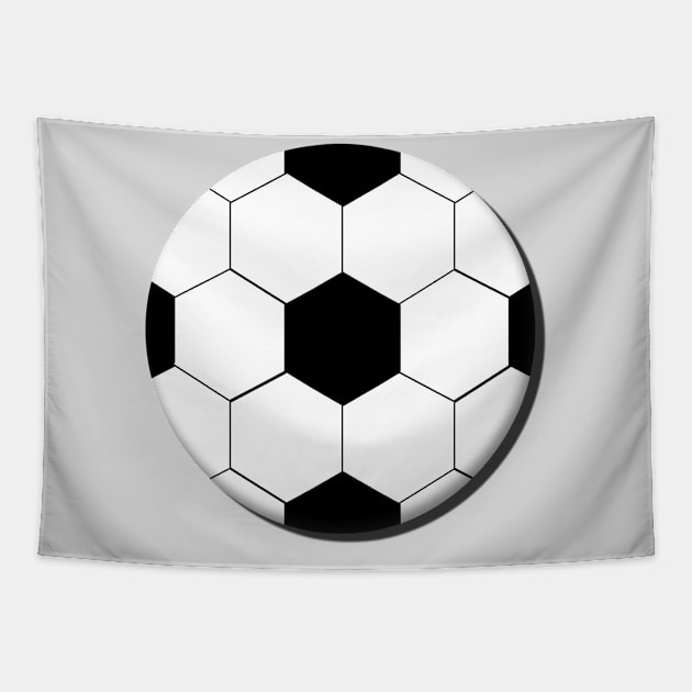 Cool White And Black Color Football Illustration Tapestry by vnteees1